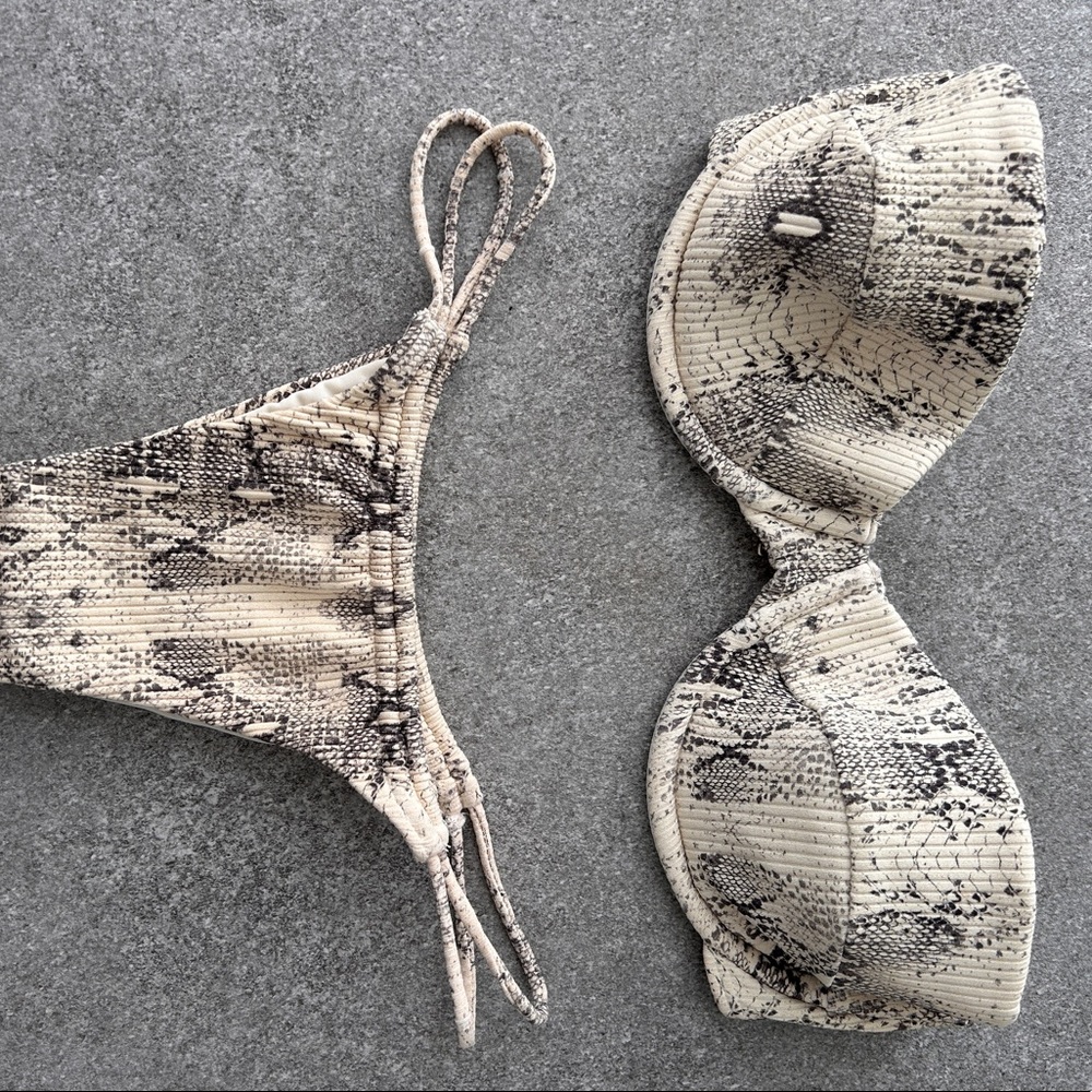 Montce Snake Rib Bikini XS